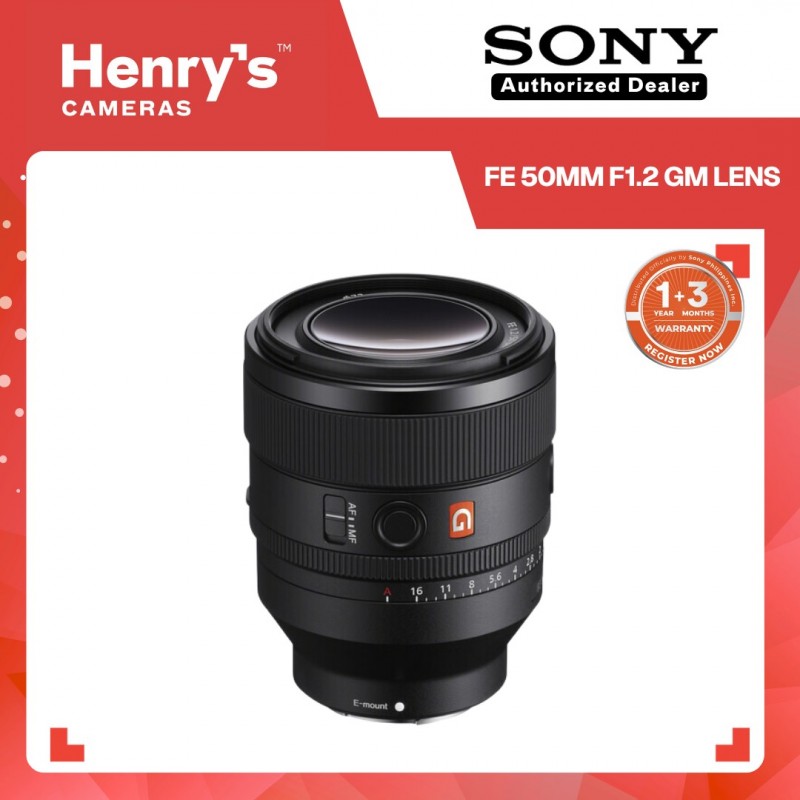 SONY FE 50MM F1.2 GM LENS (SONY PHILS)